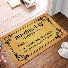 funny audacity doormat