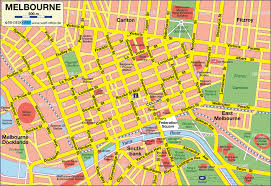 Tickets for city vs wanderers (self.melbournecity). Map Of Melbourne City In Australia Welt Atlas De
