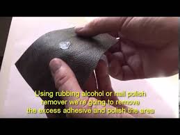 how to repair a leather hole using