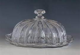 A 19th Century Etched Glass Cheese Dome