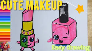 cute makeup drawing how to drawing and