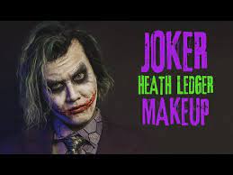 joker heath ledger makeup tutorial