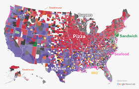 Map Cuisine With The Highest Share Of Total Restaurant