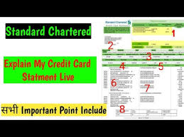 standard chartered bank credit card my