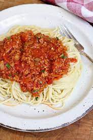 easy vegan spaghetti with meat sauce