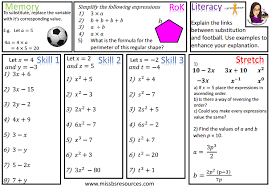 These are worksheets specifically designed for high school algebra students. Algebra Maths Differentiated Worksheets