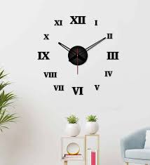Designer Roman Number Wood Wall Clock