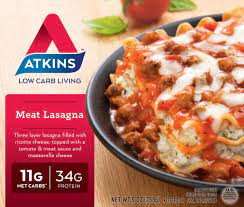 atkins meat lasagna meal 9 oz frozen