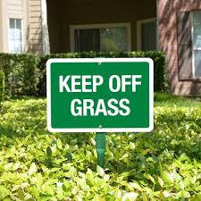 Yard Sign Kit Keep Off Grass