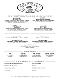chipotle menu pdf fill