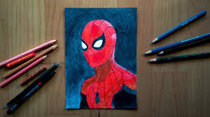 Spiderman noir art spiderman spiderman sketches spiderman tattoo spiderman drawing black spiderman marvel drawings cool pencil drawings chalk drawings. How To Draw Spiderman With Pencil Spiderman Far From Home Drawing For Beginners Youtube