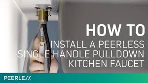 We will be remodeling soon and didn't want to pay very much! How To Install A Peerless Single Handle Pulldown Kitchen Faucet Youtube