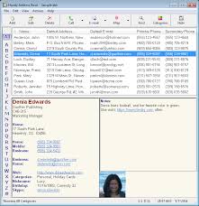 Handy Address Book Software Screen Shots