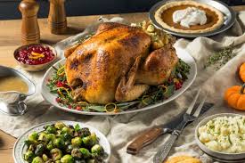 The complete thanksgiving dinner serves four and includes a cooked turkey breast stuffed with basil, thyme, lavender and fennel; Thanksgiving Turkey Dinner To Go From Local Grocers Bbq Sushi Greater Seattle On The Cheap