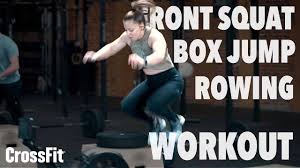 crossfit workout front squat box jump