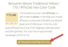 how to find matching paint colors from