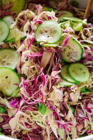 asian coleslaw with easy sesame dressing