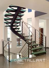 single stringer stairs with rectangular