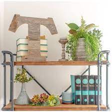 Barnwoodusa Rustic Large 16 In Free Standing Natural Weathered Gray Monogram Wood Letter T Decorative