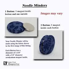 Needle Minder S Small Scissor Case Denim Swirls Blue Purple Multi Vines Rainbow Swirls More Needle Holder Very Strong Magnets