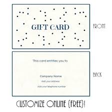 Gift Card Template Printable Certificate Free Christmas Holder
