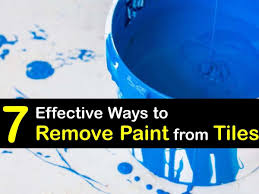 7 effective ways to remove paint from tiles