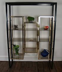 French Metal And Brass Shelving Unit C