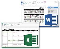 Create Printable Calendars In Excel Or Word