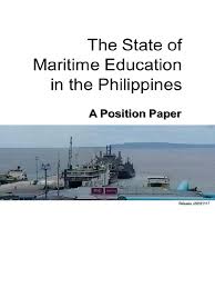 Utbildning i overview about the education in the philippines. Position Paper State Of Philippine Maritime Education Bachelor S Degree Treaty