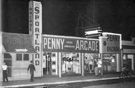 Old Penny Arcade Coin Operated Game Location pictures