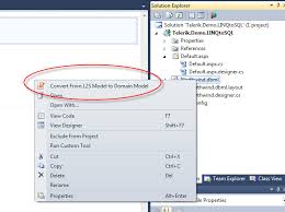 convert an existing linq to sql model