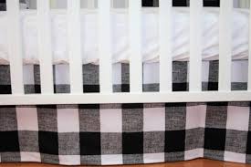 Crib Bedding Set Buffalo Check White