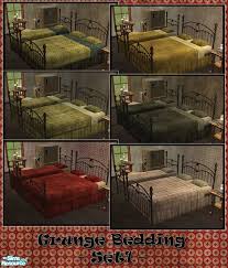 the sims resource grunge bedding set1