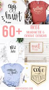 60 Free Silhouette And Cricut Designs Poofy Cheeks