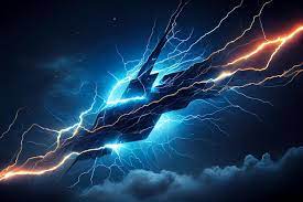 abstract background lightning bolts in