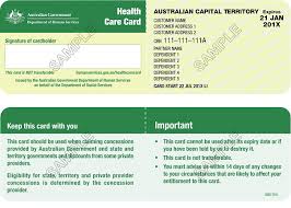 If someone else uses your insurance card or member number to get prescription drugs or medical care, they're committing fraud. Australian Government Health Care Card
