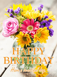 happy birthday images with flowers for