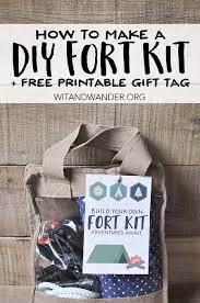 Watch our kinfave 4th of july potluck videos! Diy Fort Kit With A Free Printable Gift Tag Our Handcrafted Life Diy Boy Gifts Fort Kit Diy Fort