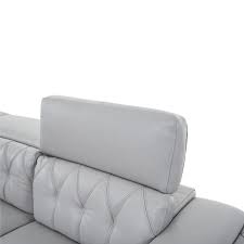 anchi silver leather power reclining