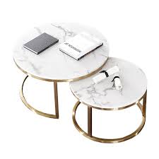 Luxury Round Coffee Table Sets Living