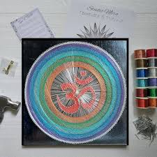 Om String Art Kit Diy Mandala Wall Art
