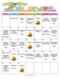 A Month Of Meals On A Budget June 2015 No Repeat Meal Plan
