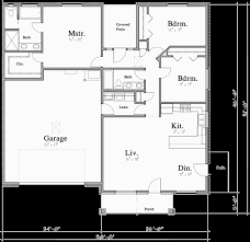 1 story duplex house plan 3 bedroom 2