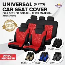 Universal Car Seat Cover 9pcs Modern