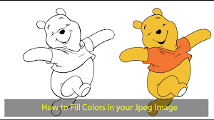 fill color in jpg images in photo