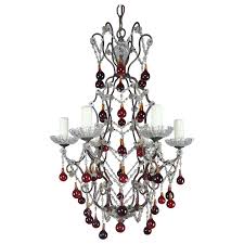 Led k9 crystal round chandelier livingroom ceillinglight pendant 3colour+remote. Chandeliers With Colored Crystals 33 For Sale On 1stdibs
