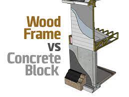 wood frame vs concrete block globmac