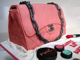 pink chanel handbag cake bakealous