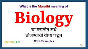 biology meaning in marathi biology