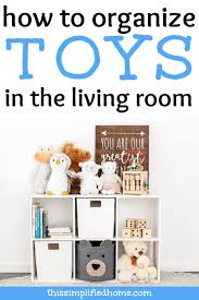 how to organize toys in the living room